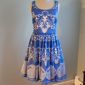 Anthropologie Tracy Reese special occasion dress size 10 blue